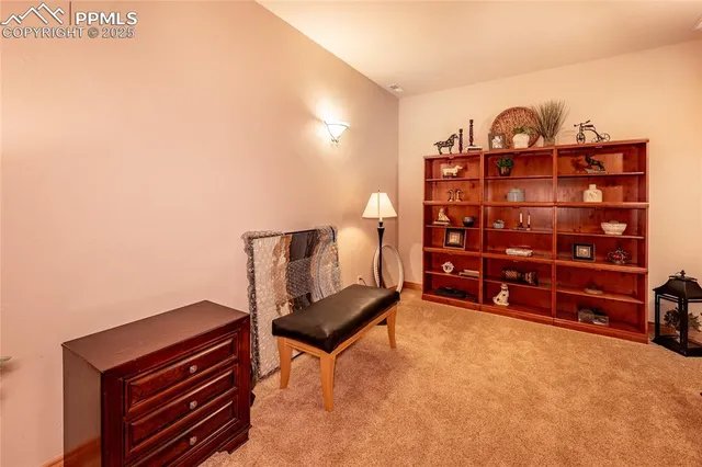 a view of a workspace with furniture