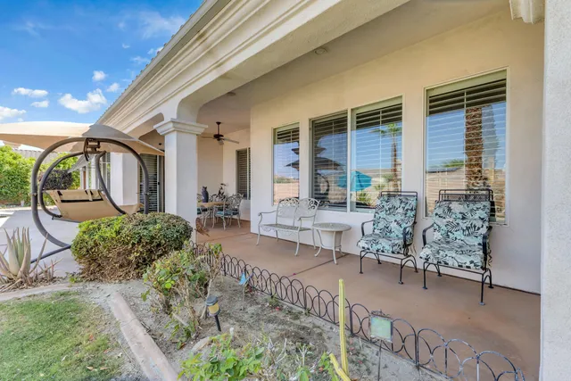 a house view with a outdoor space
