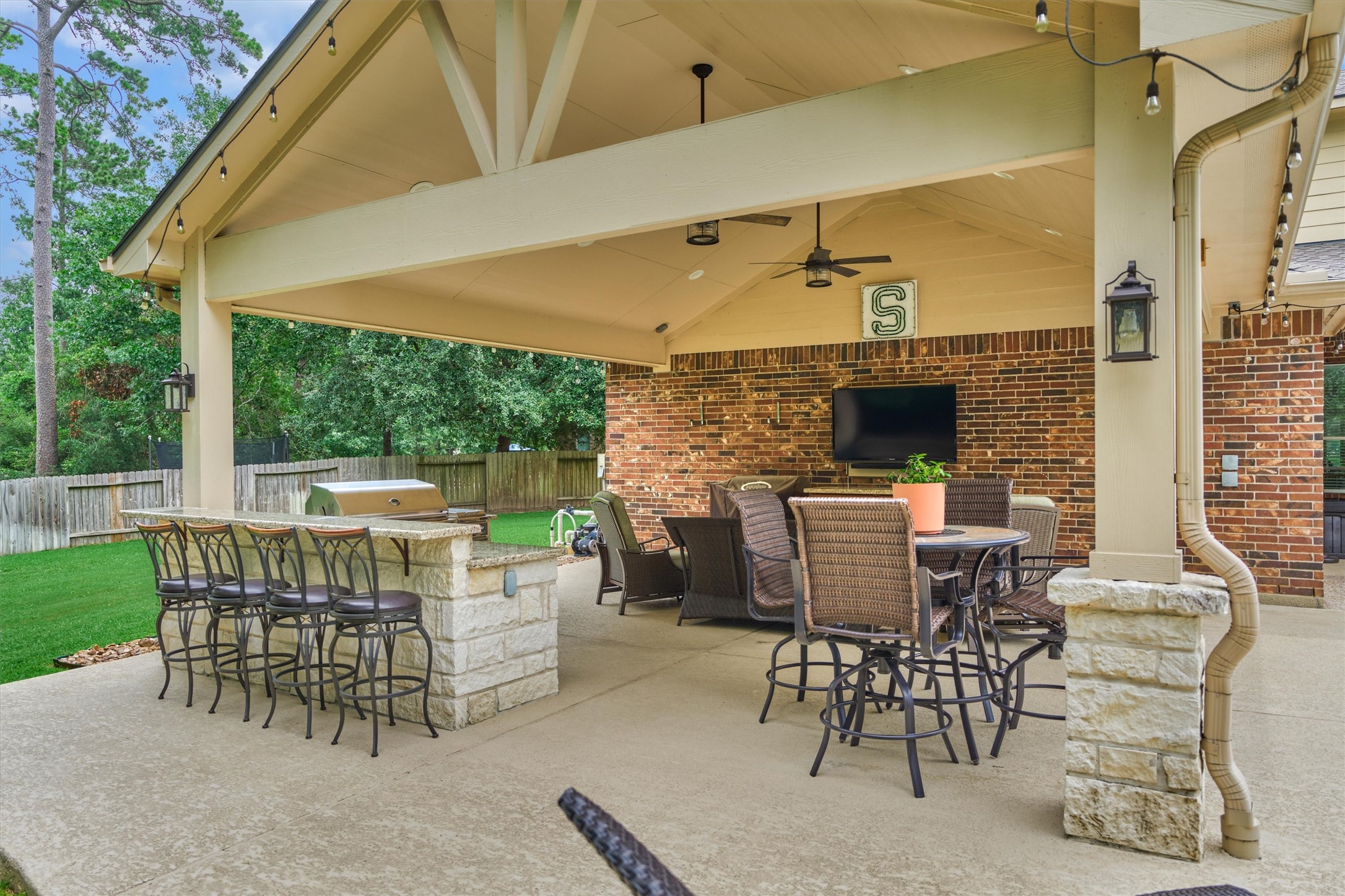 2500 Eagle Post Drive Conroe, TX 77304 - Photo 41 of 50 Plenty of room to host all your friends poolside!