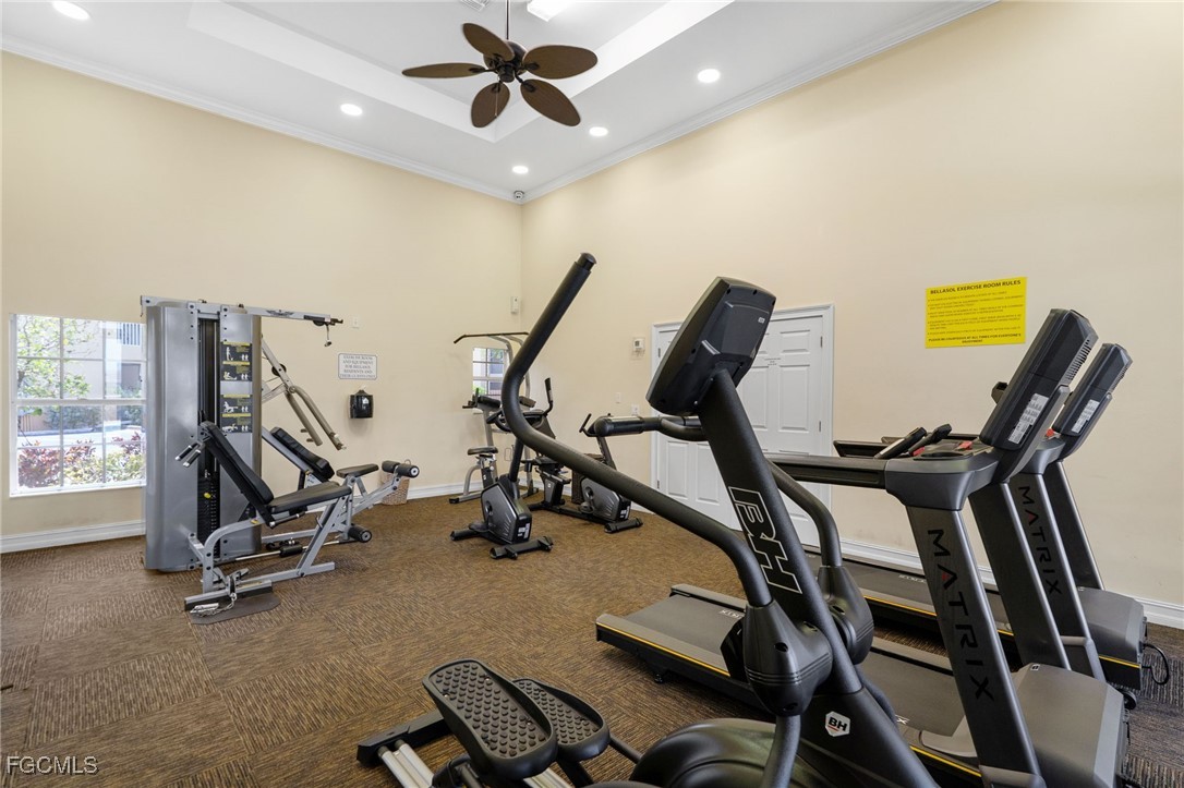 4336 Bellasol Circle, Unit 2911 Fort Myers, FL 33916 - Photo 44 of 45 a view of a room with gym equipment