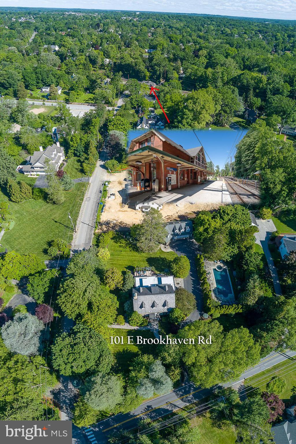 101 East Brookhaven Road Wallingford, PA 19086 - Photo 136 of 136 Close Proximity to Train Station