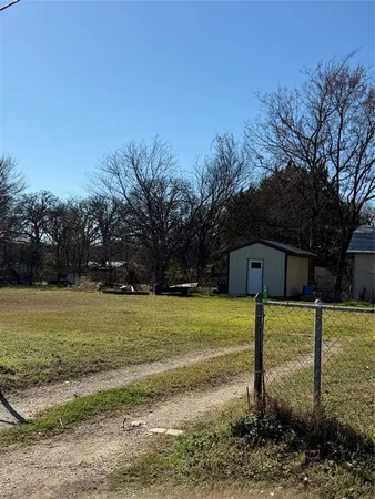 a backyard of a house