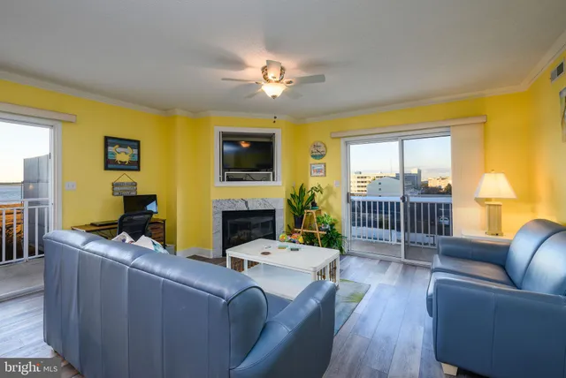 an aerial view of a balcony with city view