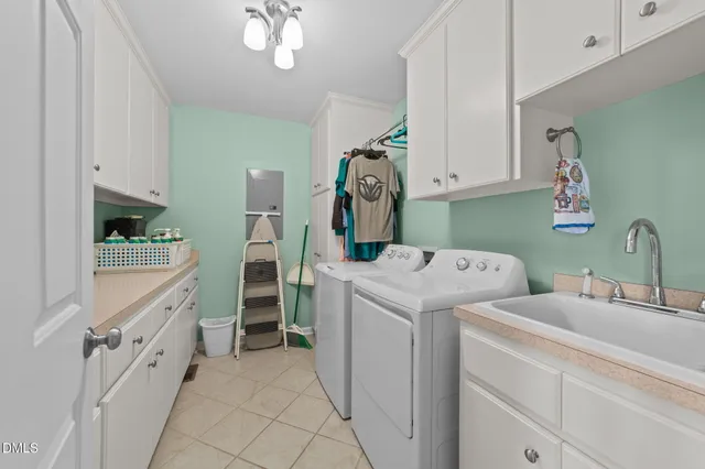 a bedroom with furniture and a bed