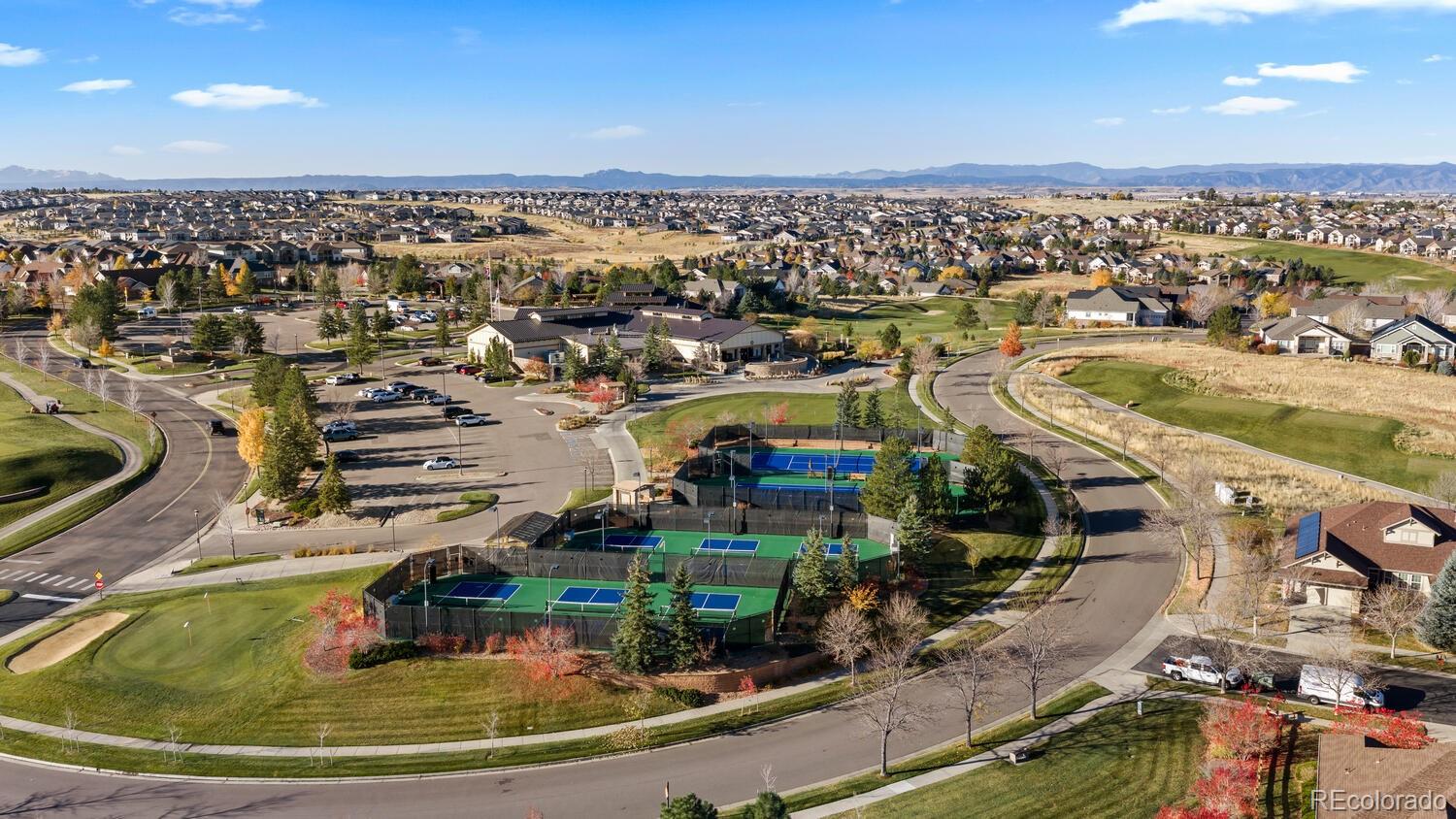 8322 South Quatar Circle Aurora, CO 80016 - Photo 47 of 47 an aerial view of residential houses with outdoor space