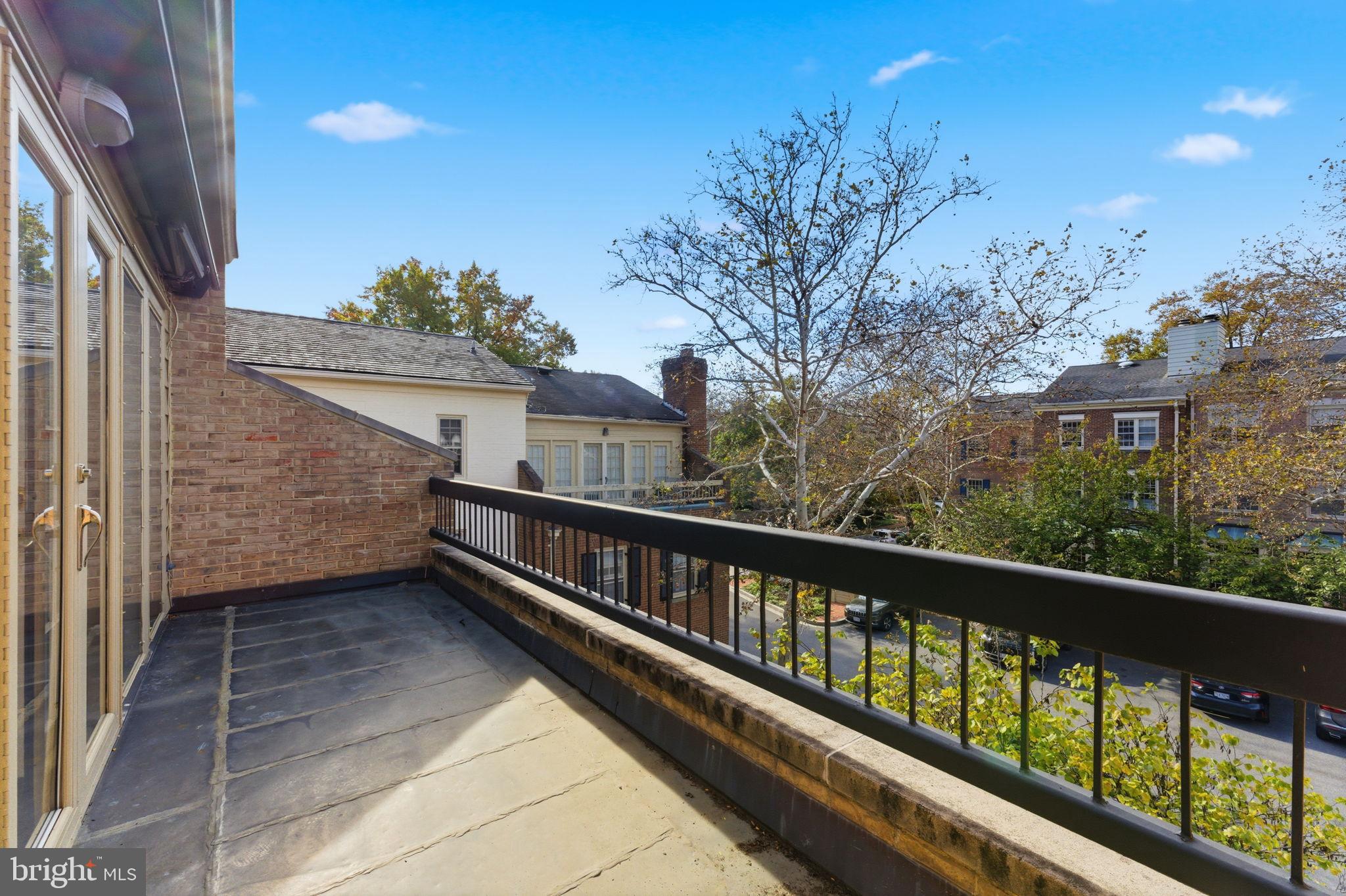 4354 Westover Place Northwest Washington, DC 20016 - Photo 43 of 63 Sunny balcony with serene neighborhood views.
