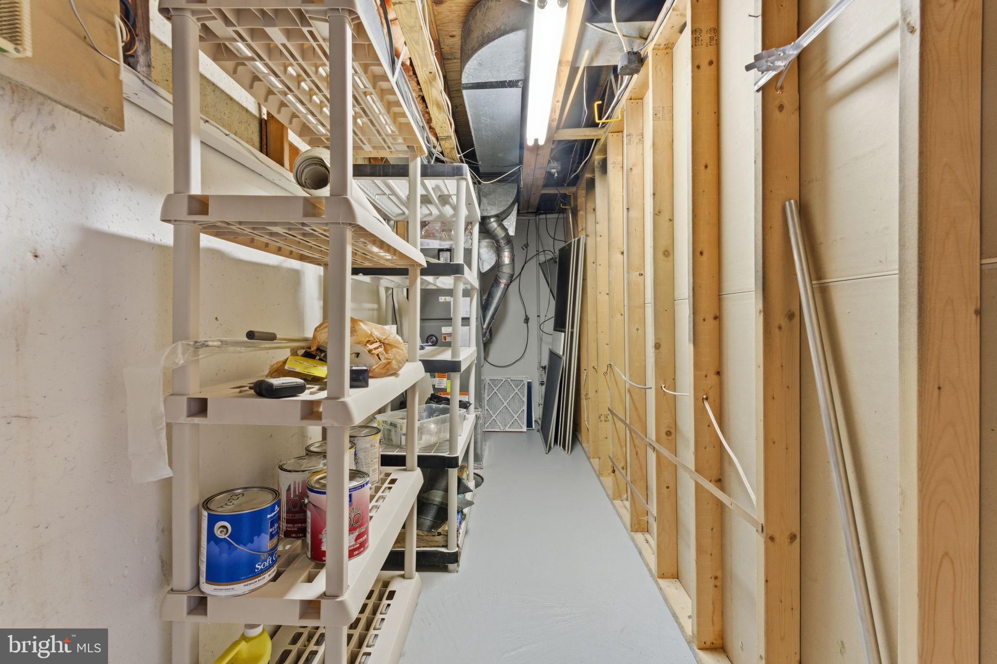 4354 Westover Place Northwest Washington, DC 20016 - Photo 60 of 63 Spacious utility area with organized shelving.