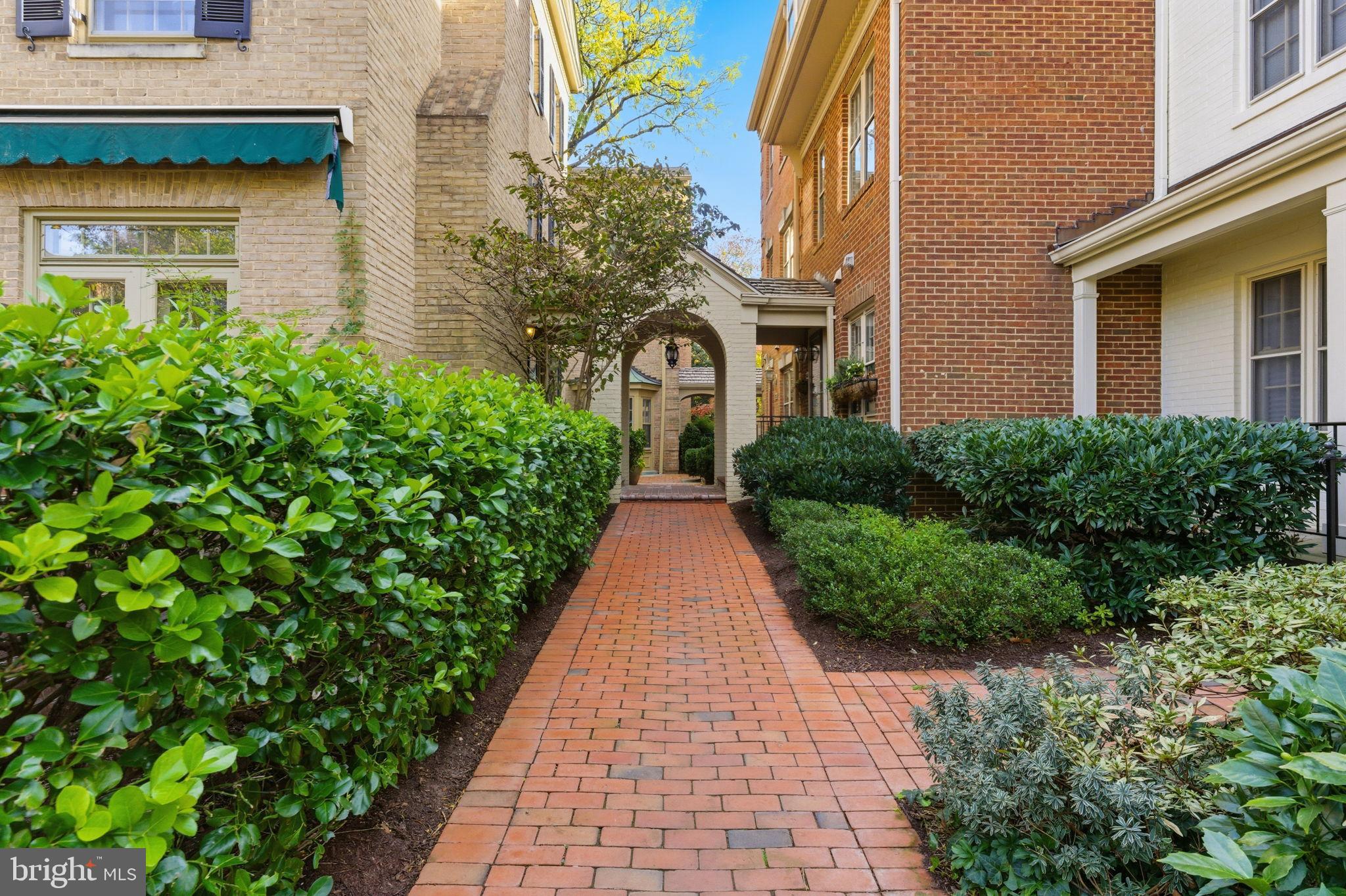 4354 Westover Place Northwest Washington, DC 20016 - Photo 7 of 63 a view of a pathway both side of the house
