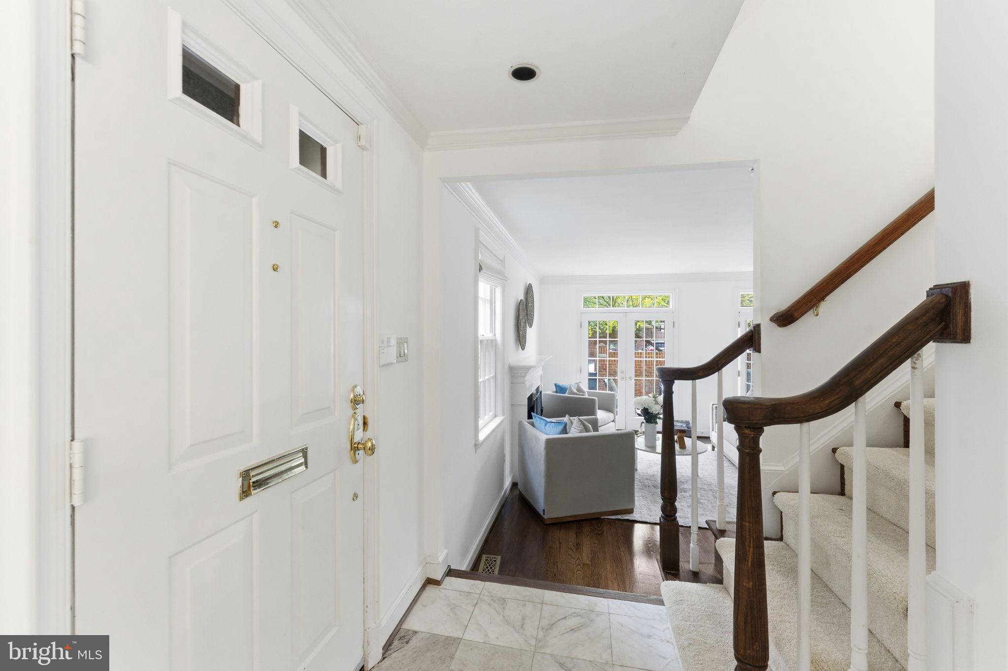 4354 Westover Place Northwest Washington, DC 20016 - Photo 8 of 63 Inviting entryway with elegant staircase.