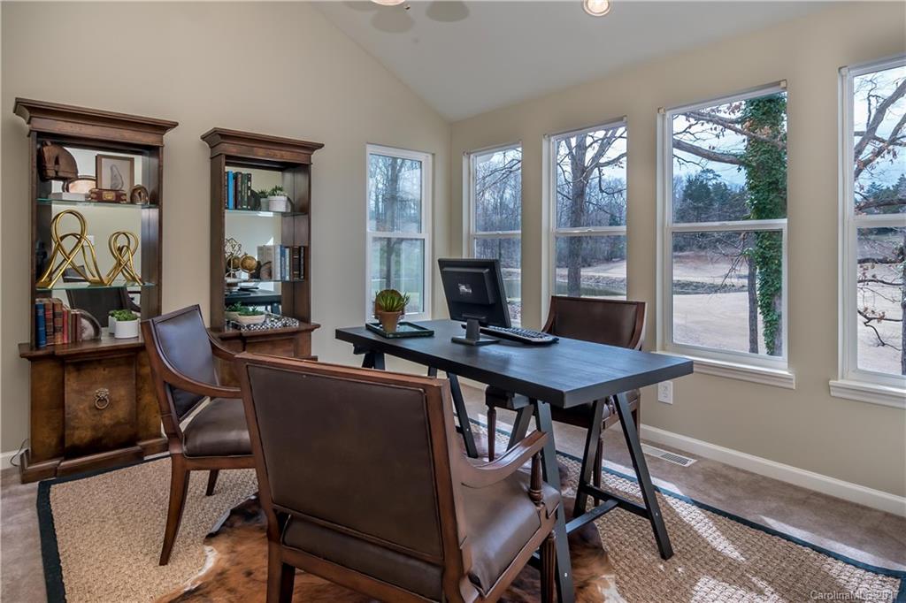 9300 Fairway Ridge Road Charlotte, NC 28277 - Photo 10 of 23 a view of a workspace with furniture and a window