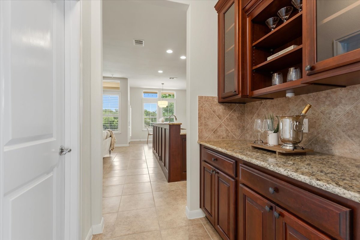 1709 Grassy Field Road Austin, TX 78737 - Photo 9 of 31 Butlers pantry leading from the Kitchen to the Dining room