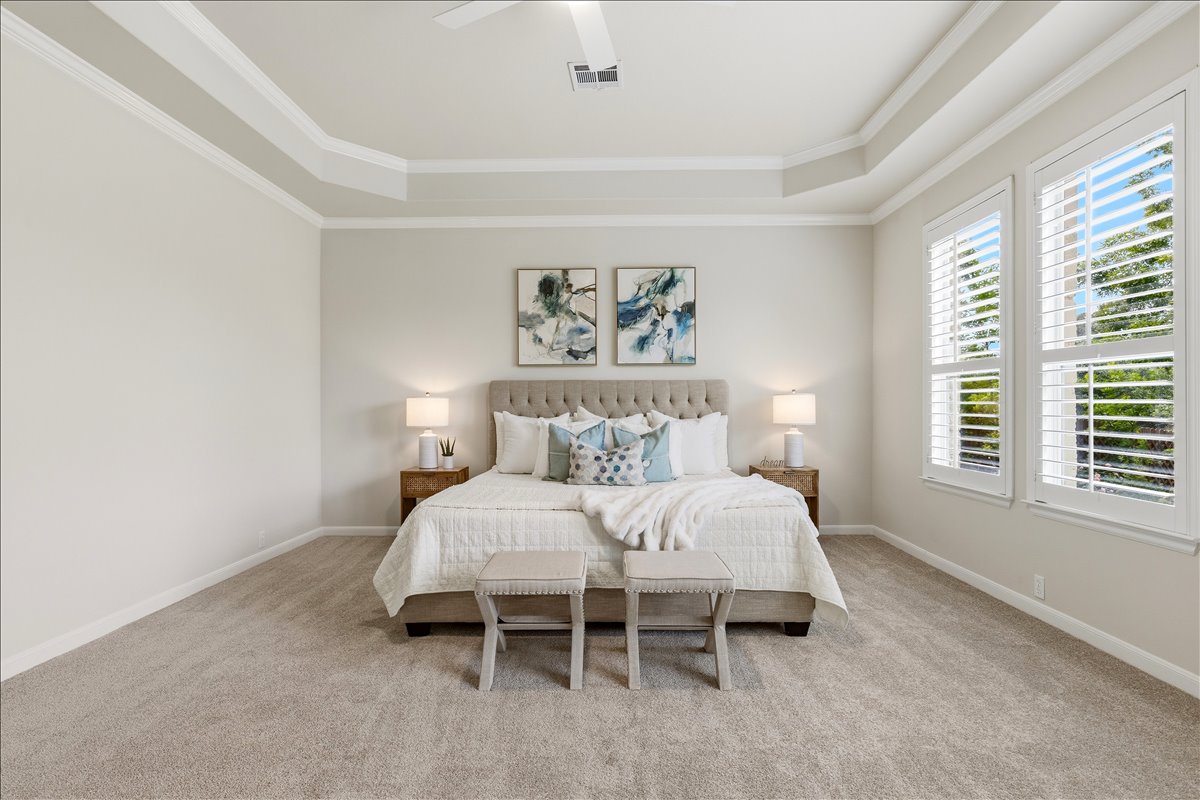 1709 Grassy Field Road Austin, TX 78737 - Photo 10 of 31 Spacious Primary Suite with views of the private yard and greenspace behind