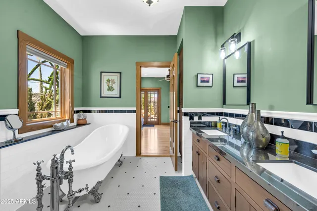 an aerial view of residential houses with a outdoor space