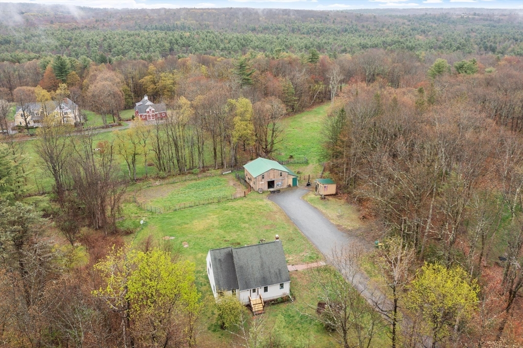 340 Ball Hill Road Princeton, MA 01541 - Photo 3 of 41 a aerial view of a house with a yard