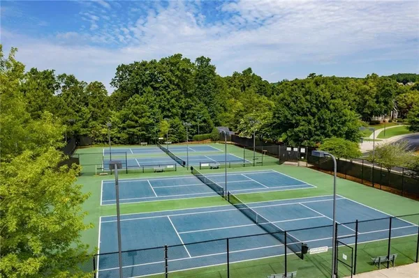 a view of a tennis court