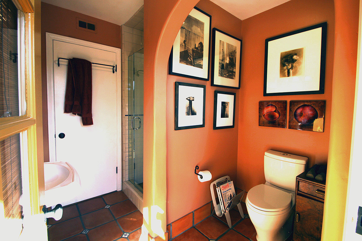 40 Pine Drive Santa Barbara, CA 93105 - Photo 12 of 30 a bathroom with a toilet and a painting on the wall