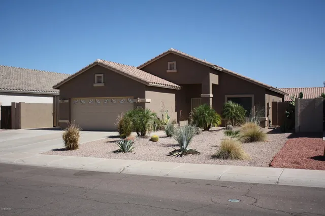 a view of a house with a patio
