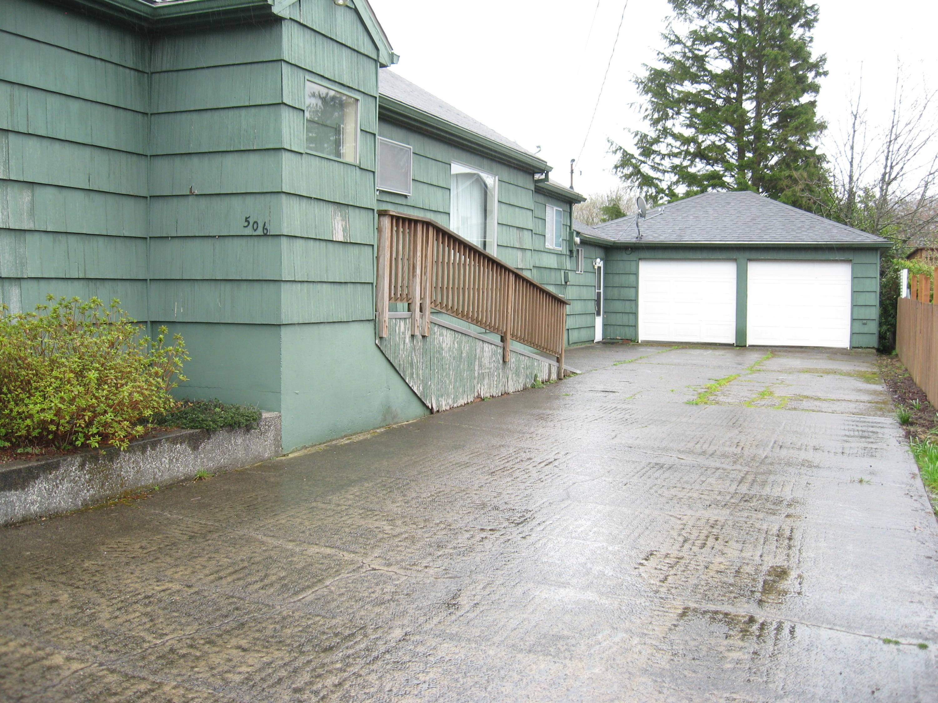 506 3rd Street Garibaldi, OR 97118 - Photo 21 of 30 Concrete Driveway to Double Garage