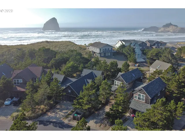 a view of an ocean and beach