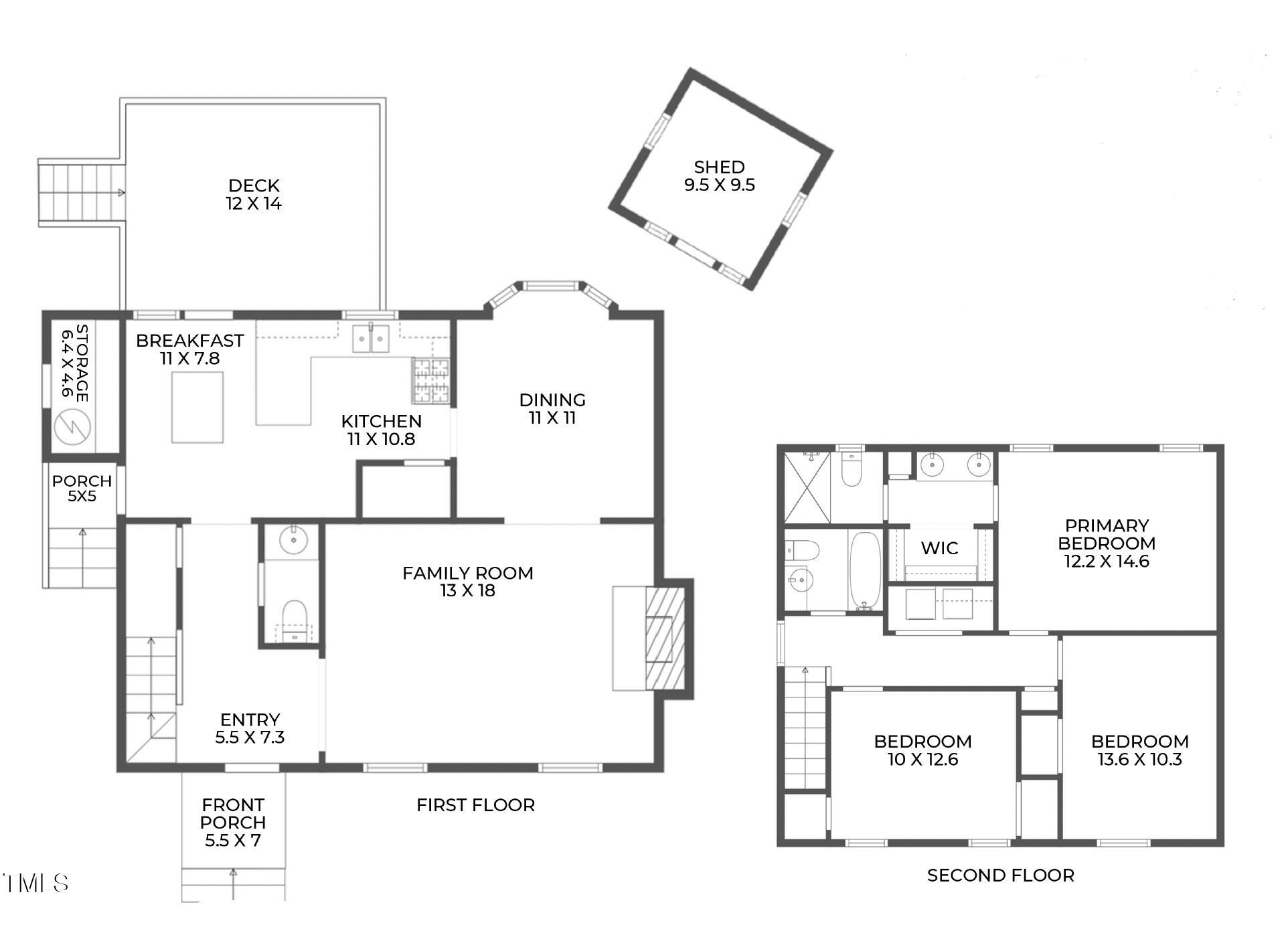 7 Hitching Rack Court Durham, NC 27713 - Photo 39 of 39 Floor Plan