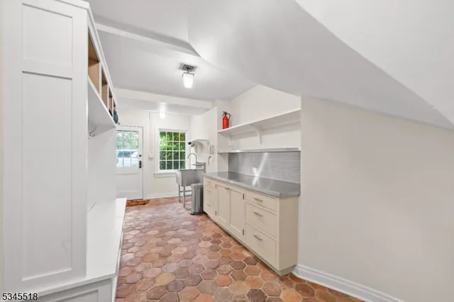 a room with storage and utility