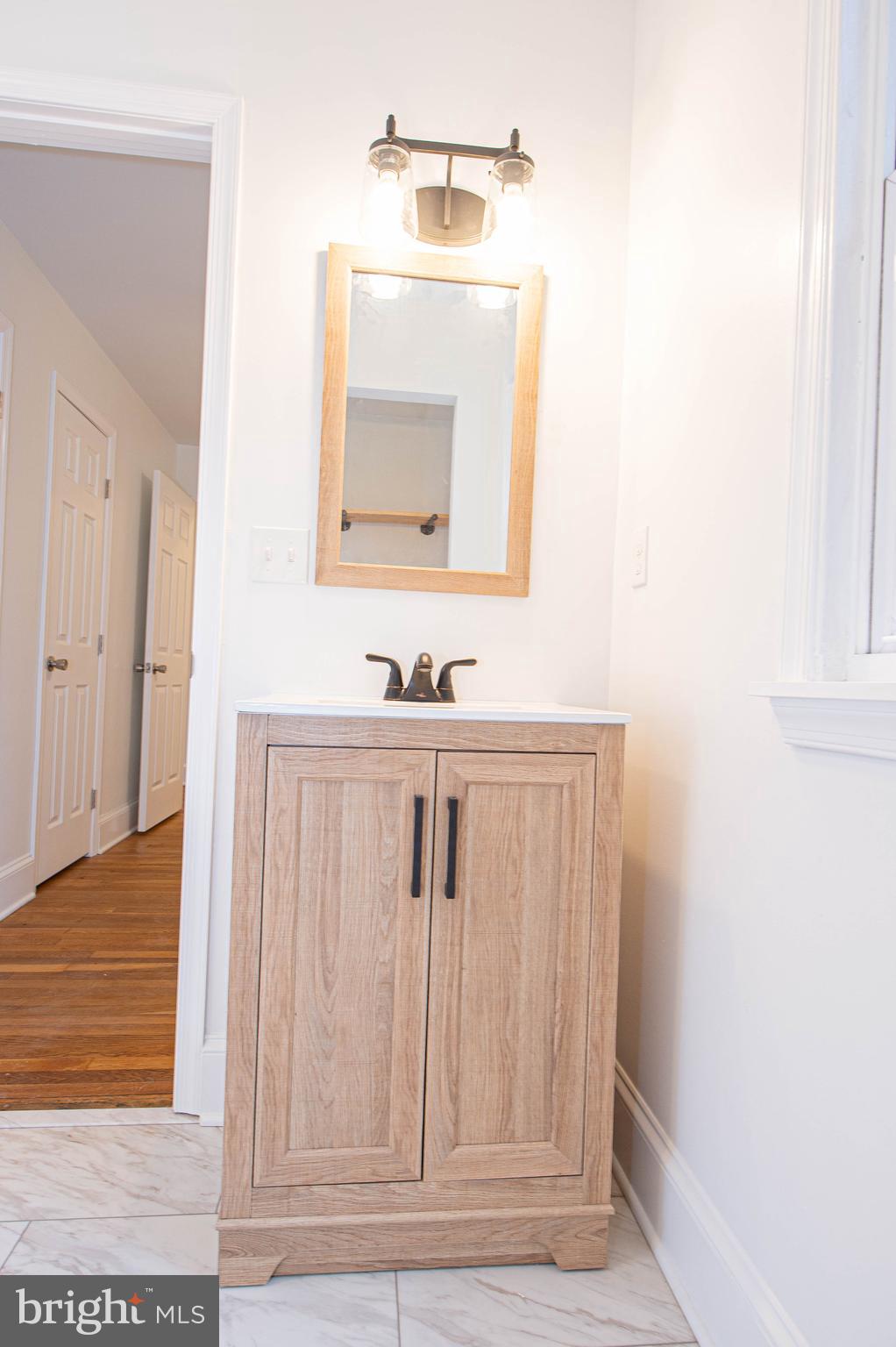 308 North Division Street, Unit 7 Salisbury, MD 21801 - Photo 49 of 56 a bathroom with a sink and a mirror