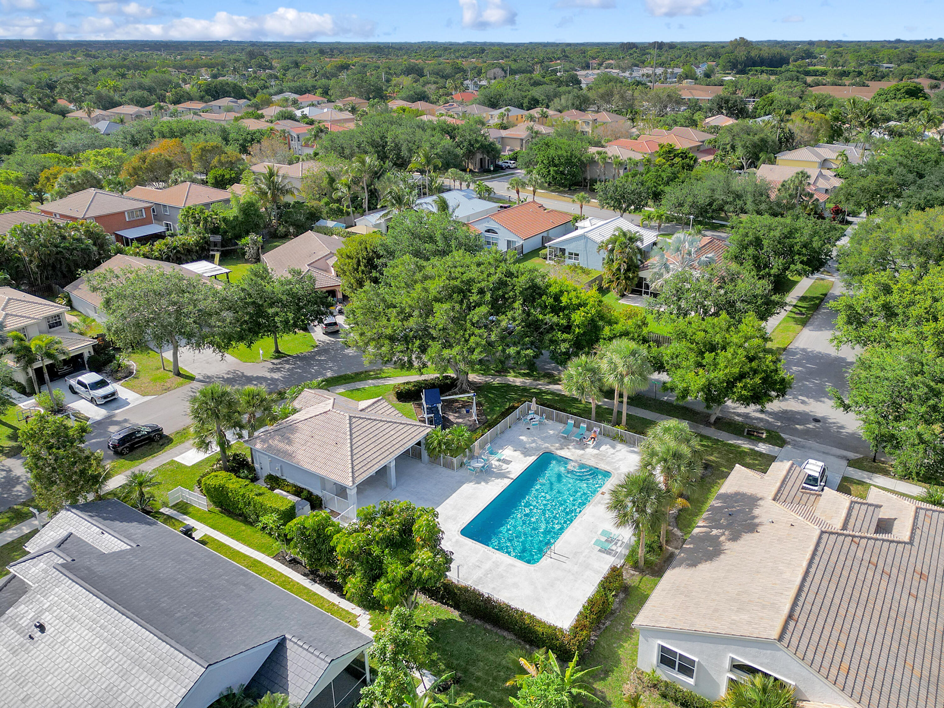 1175 Sea Grape Circle Delray Beach, FL 33445 - Photo 42 of 42 an aerial view of a house with a yard