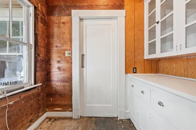 a bathroom with a sink and a shower