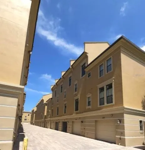 a front view of a building