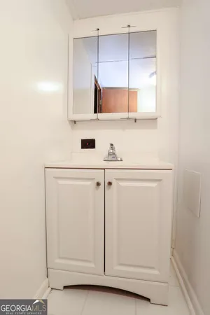a close view of a cabinets and sink