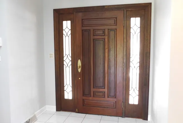 a view of an entryway door