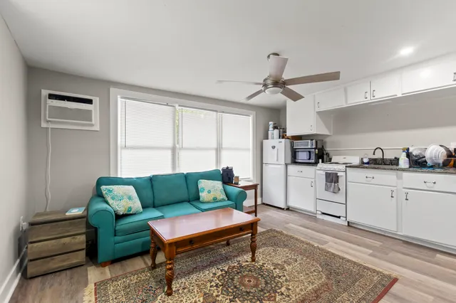 a room with a washer and dryer