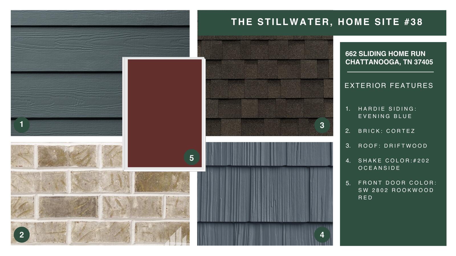 662 Sliding Home Run, Unit 38 Chattanooga, TN 37421 - Photo 2 of 19 EP38_Exterior Mood Board