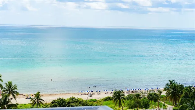 a view of beach and ocean