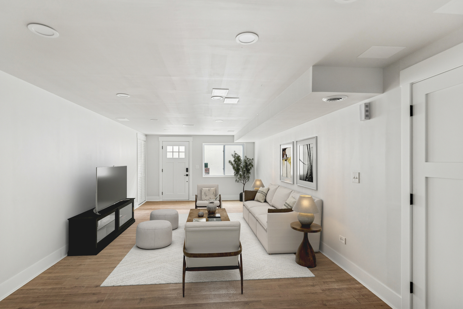 580 North Cedar Lake Road Lake Villa, IL 60046 - Photo 20 of 44 a living room with furniture and a flat screen tv