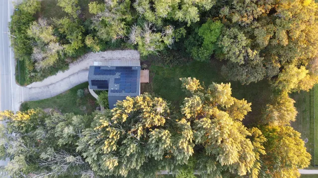 a view of yard with green space