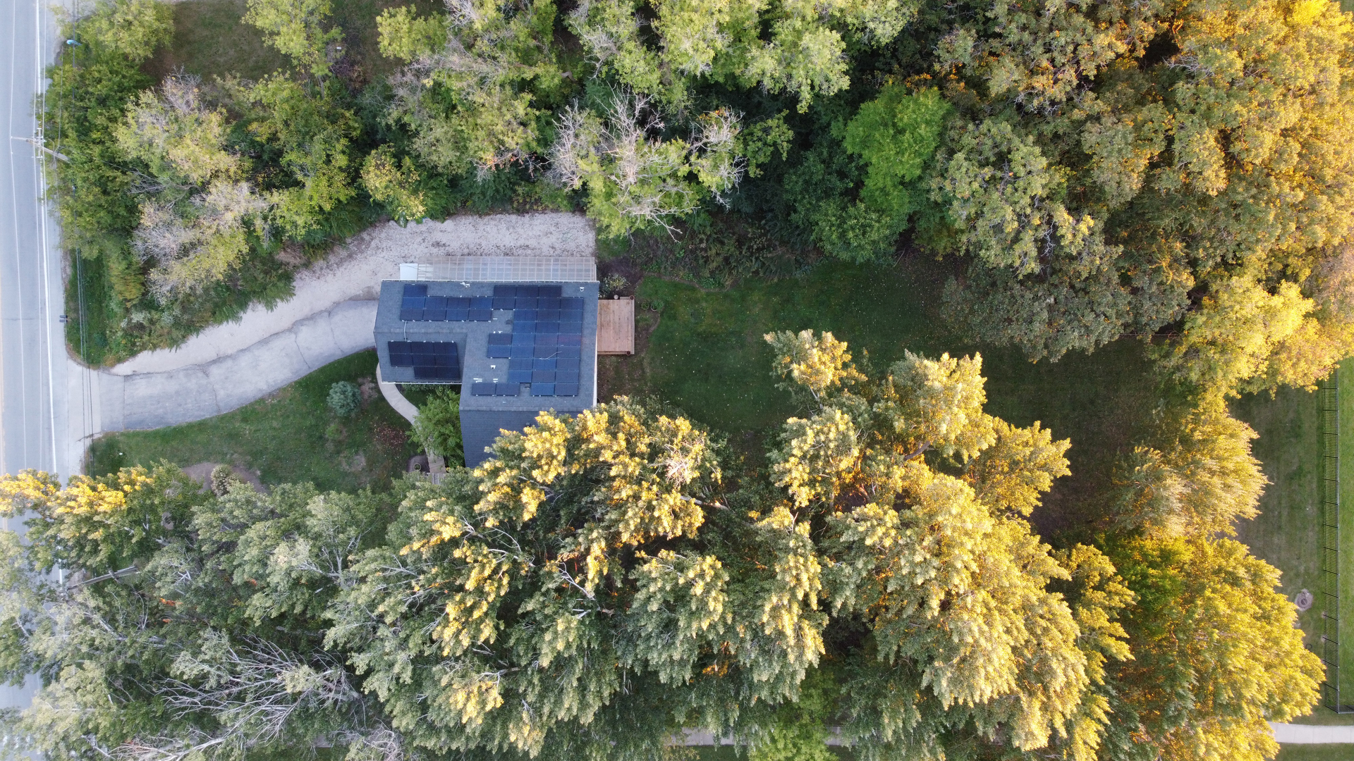 580 North Cedar Lake Road Lake Villa, IL 60046 - Photo 33 of 44 an aerial view of a house with a yard