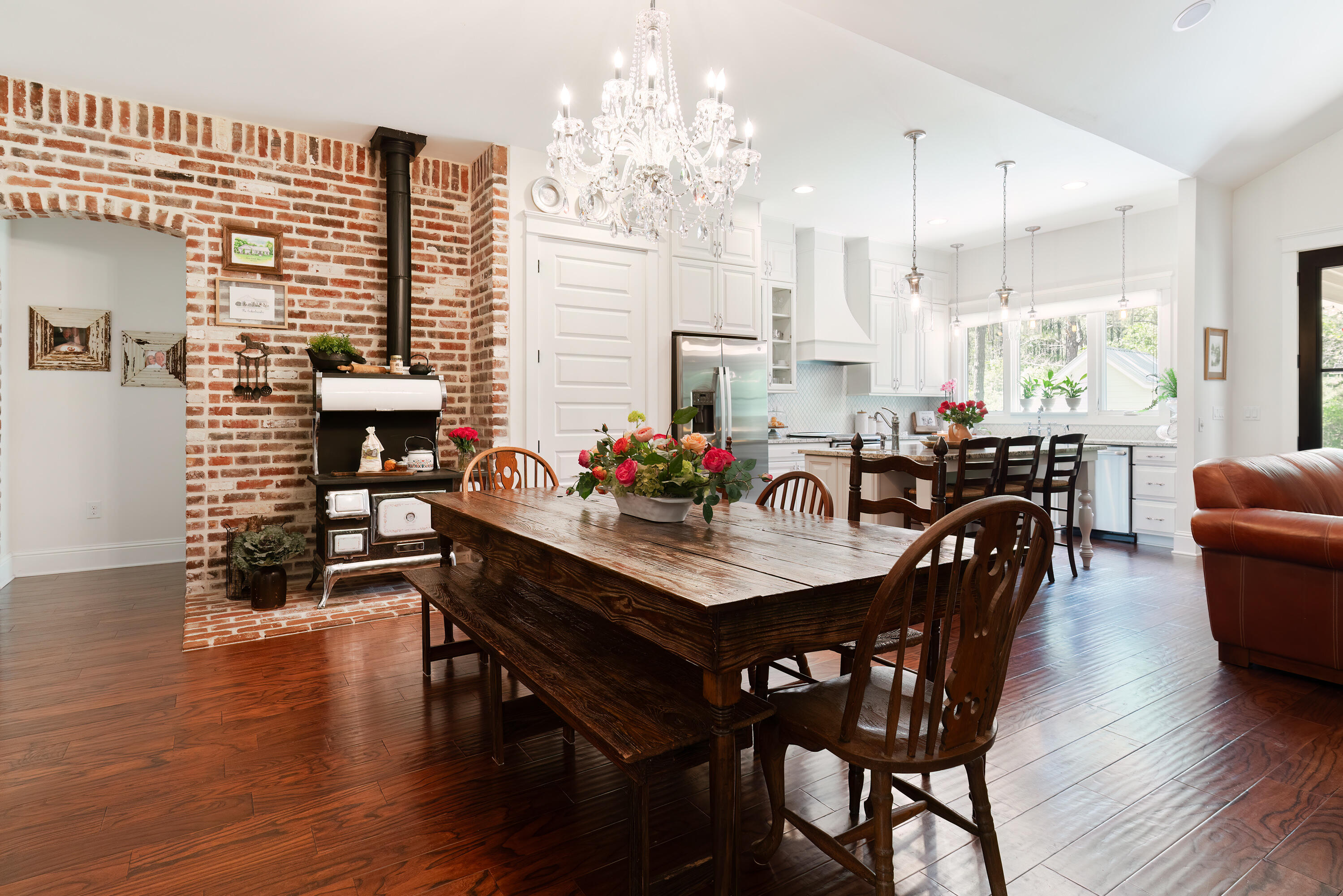 4351 Poverty Creek Road Crestview, FL 32539 - Photo 53 of 53 a view of a dining room with furniture window and wooden floor