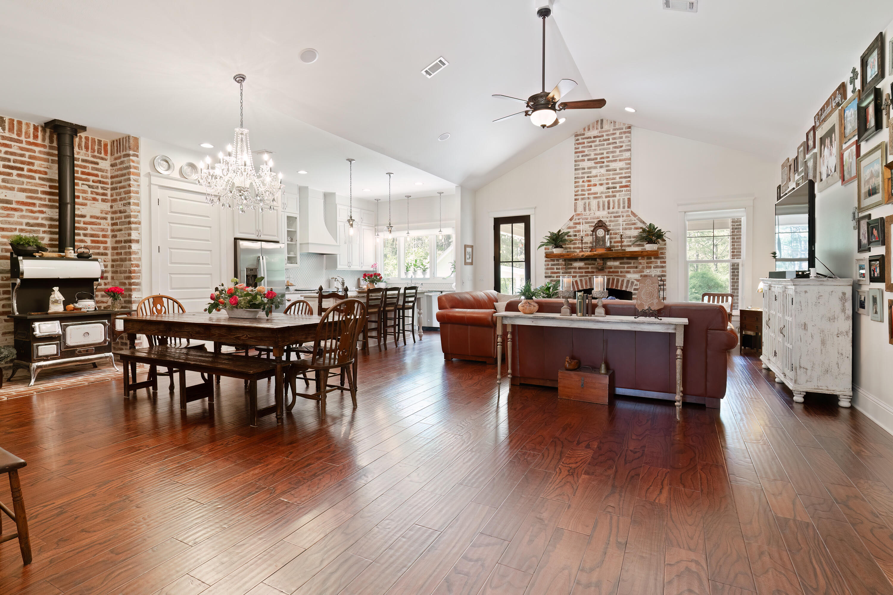 4351 Poverty Creek Road Crestview, FL 32539 - Photo 16 of 53 a view of a dining room with furniture window and wooden floor