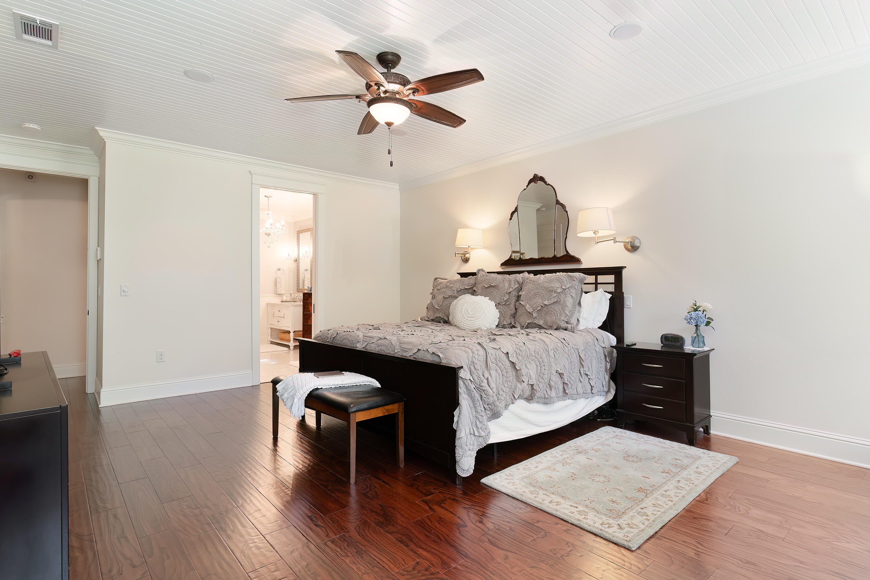 4351 Poverty Creek Road Crestview, FL 32539 - Photo 20 of 53 a bedroom with a bed and wooden floor