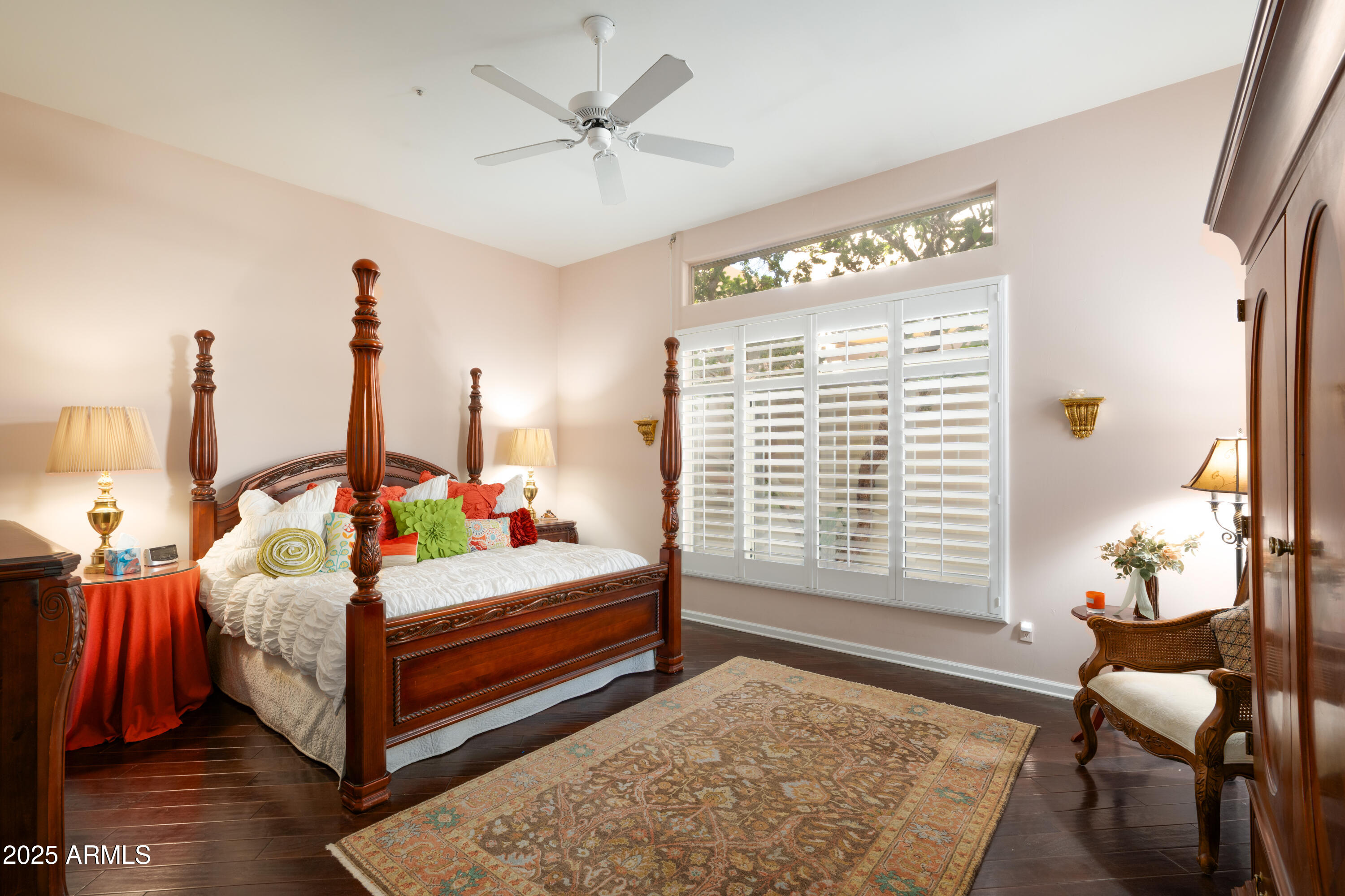 6711 East Camelback Road, Unit 21 Scottsdale, AZ 85251 - Photo 11 of 33 a bedroom with furniture and a large window