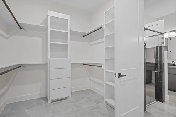 a view of walk in closet