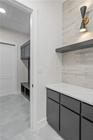 a view of storage and utility room