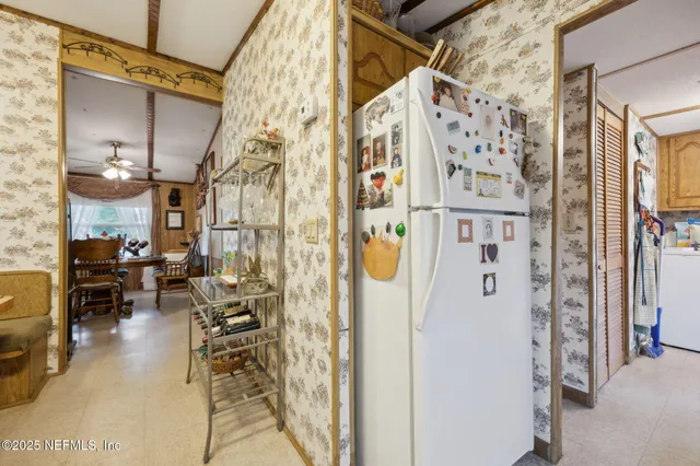 a view of living room and dining room