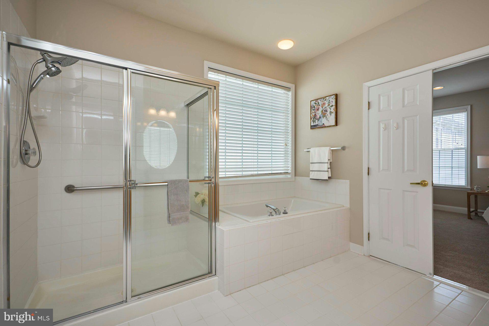 6907 Broadleaf Terrace Gainesville, VA 20155 - Photo 28 of 54 Walk in shower plus large soaker tub, new mirrors