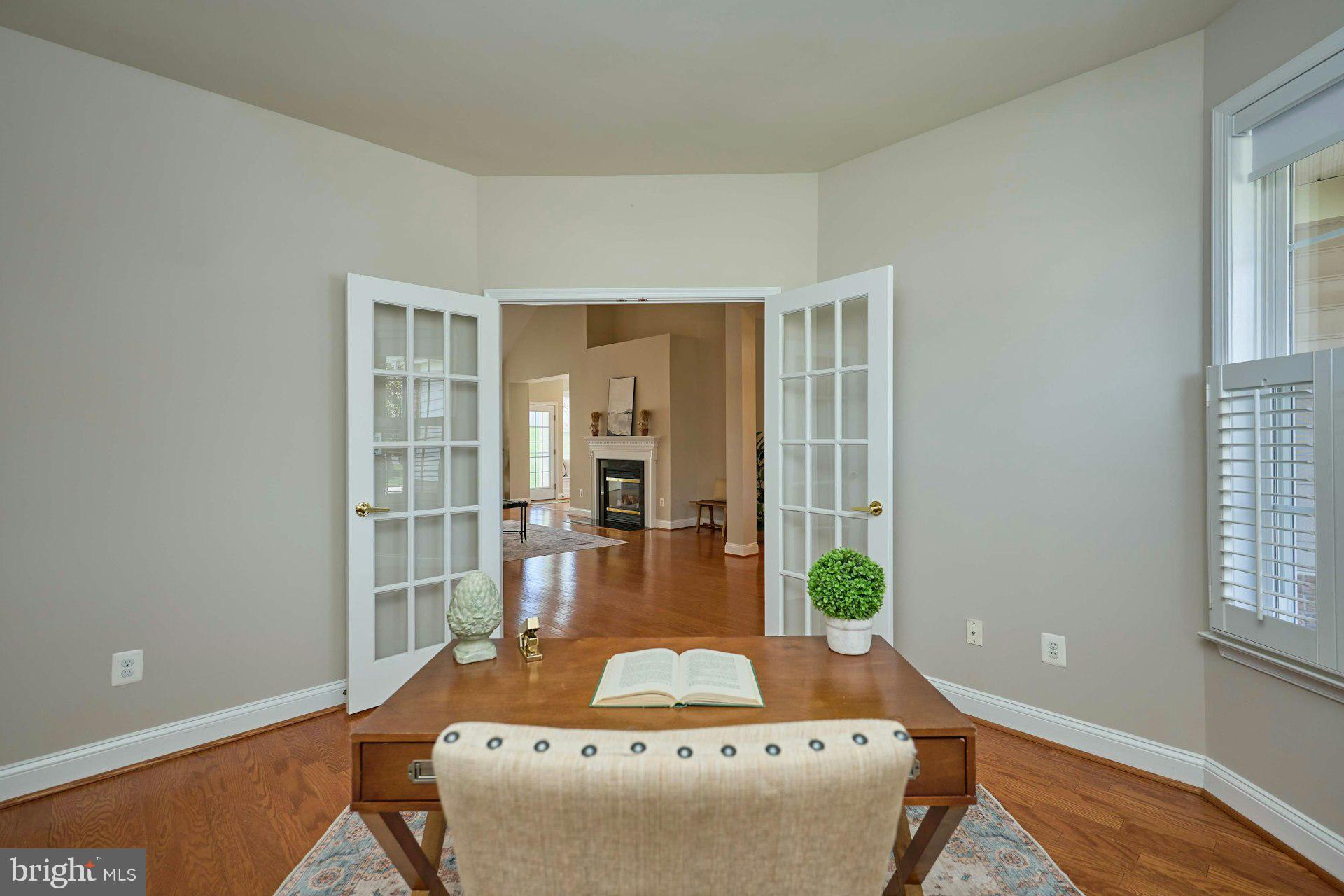 6907 Broadleaf Terrace Gainesville, VA 20155 - Photo 9 of 54 Home Office with French Doors for Privacy