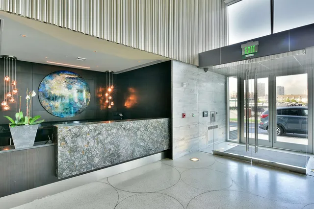 a view of a living room and dining room