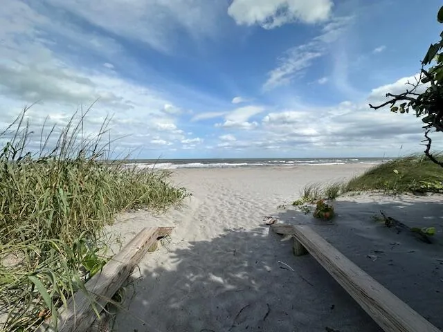a view of outdoor space and ocean view