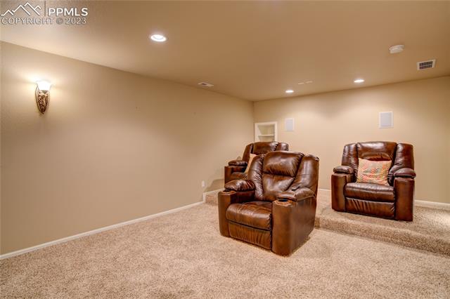 7730 Midnight Road Peyton, CO 80831 - Photo 29 of 50 Basement home theater