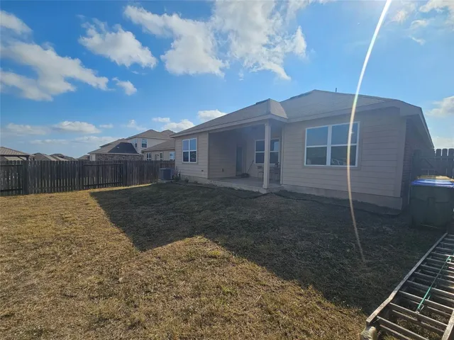 a backyard of a house